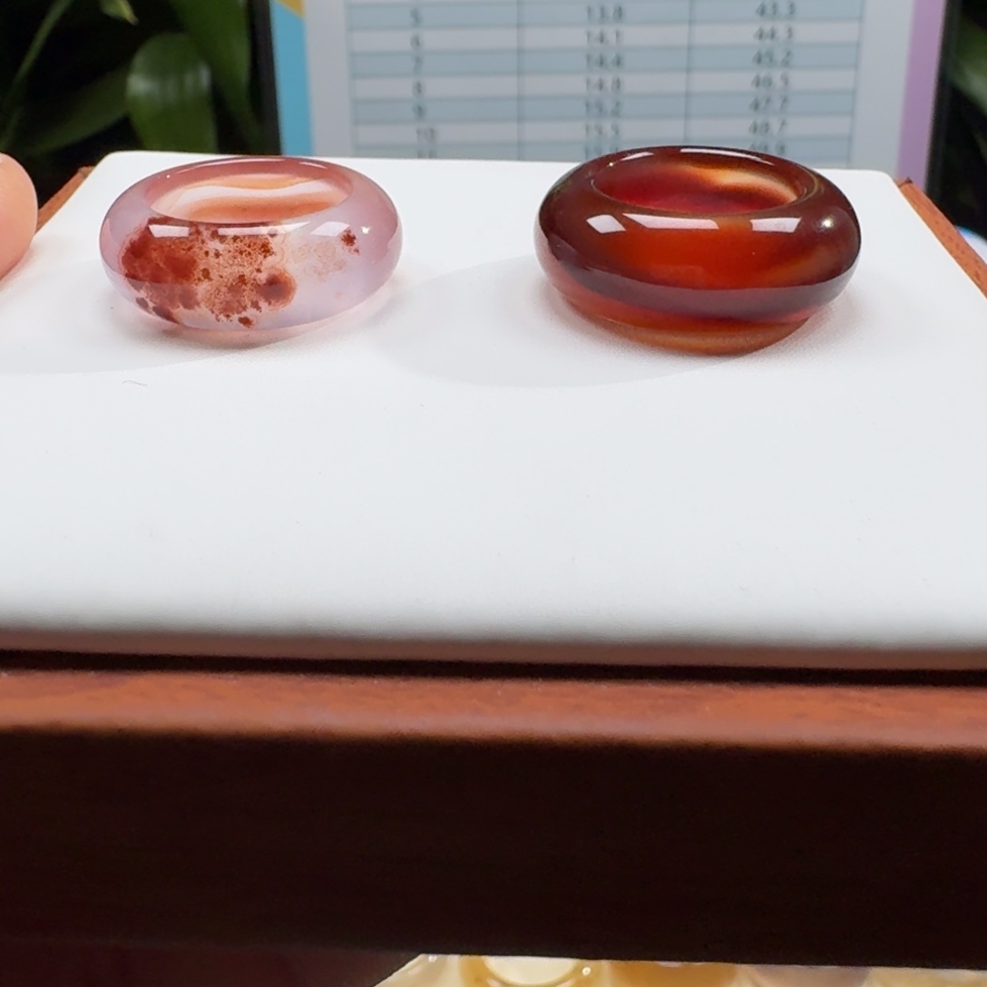 玛瑙/玉髓未镶嵌戒指Z15.9港11