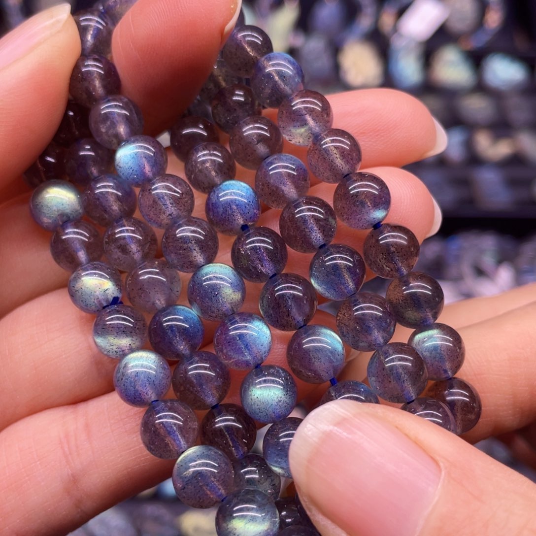 未镶嵌手串长石7.2左右