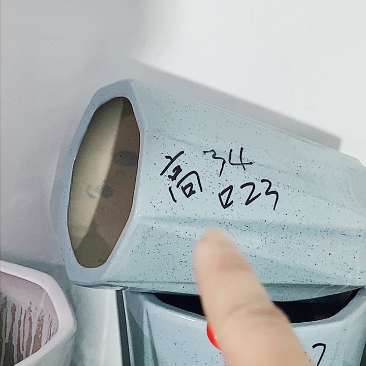 陶瓷陶瓷大花盆白色中号