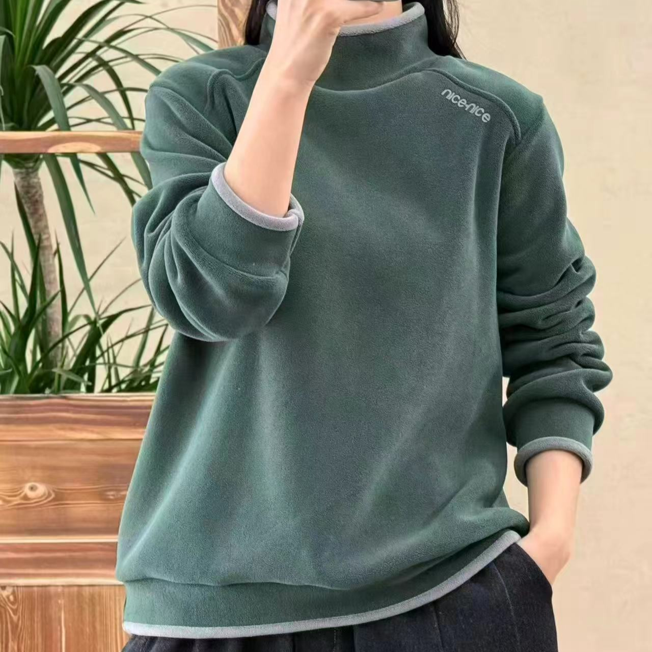 18814-4新款冬季加厚加绒气质打底衫