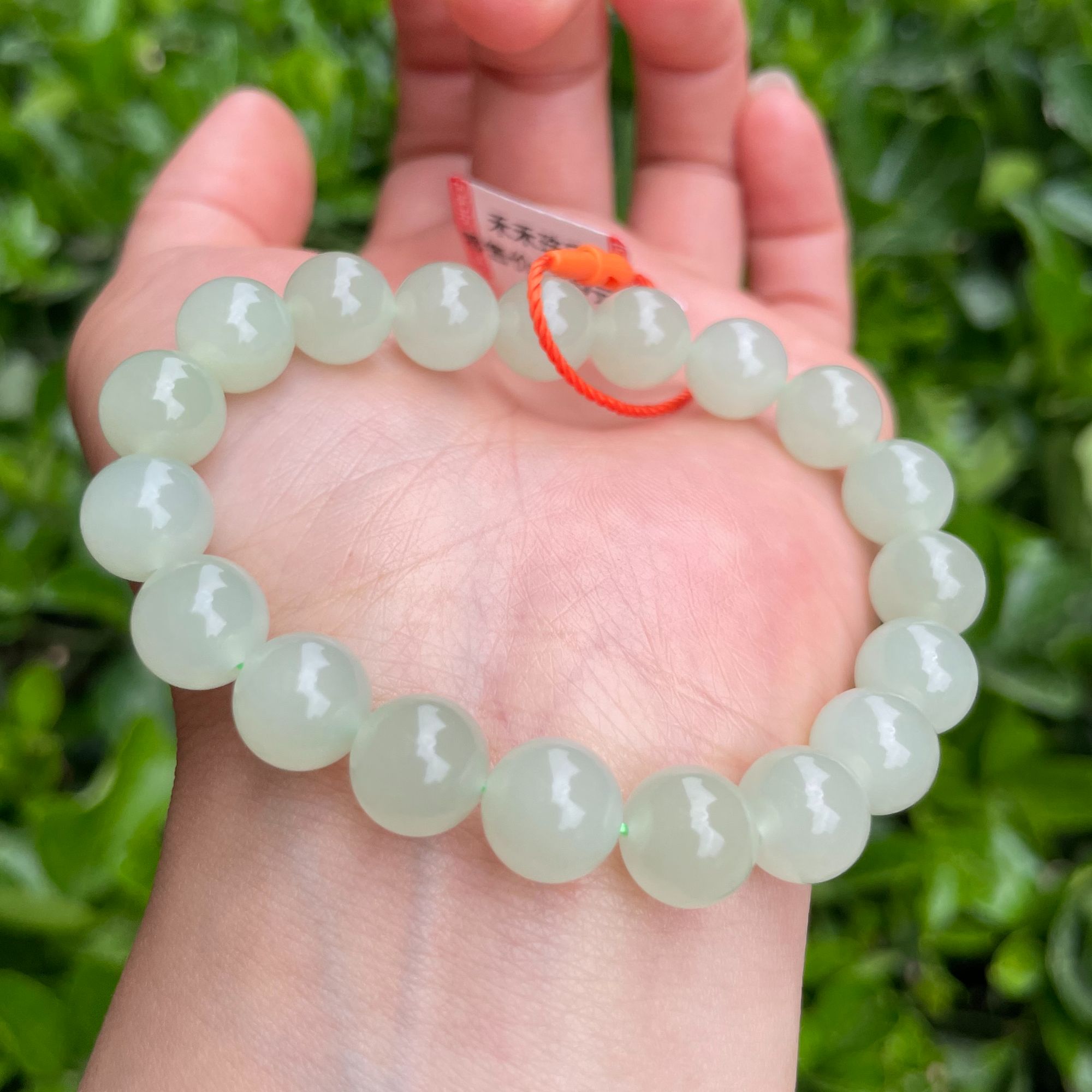 和田玉手串冰浅晴正晴水百搭款卡10mm多样性发其一