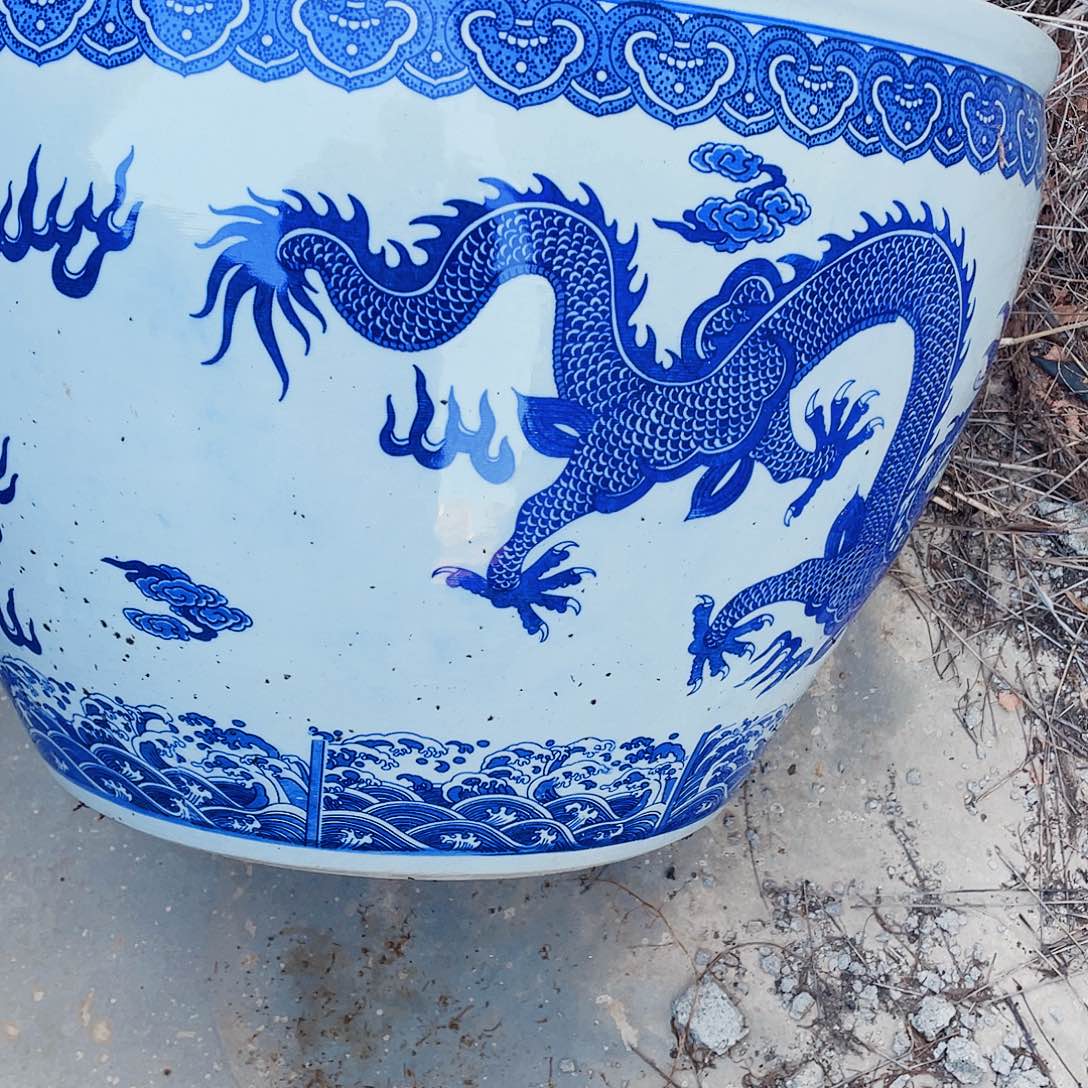 陶景德镇陶瓷鱼缸