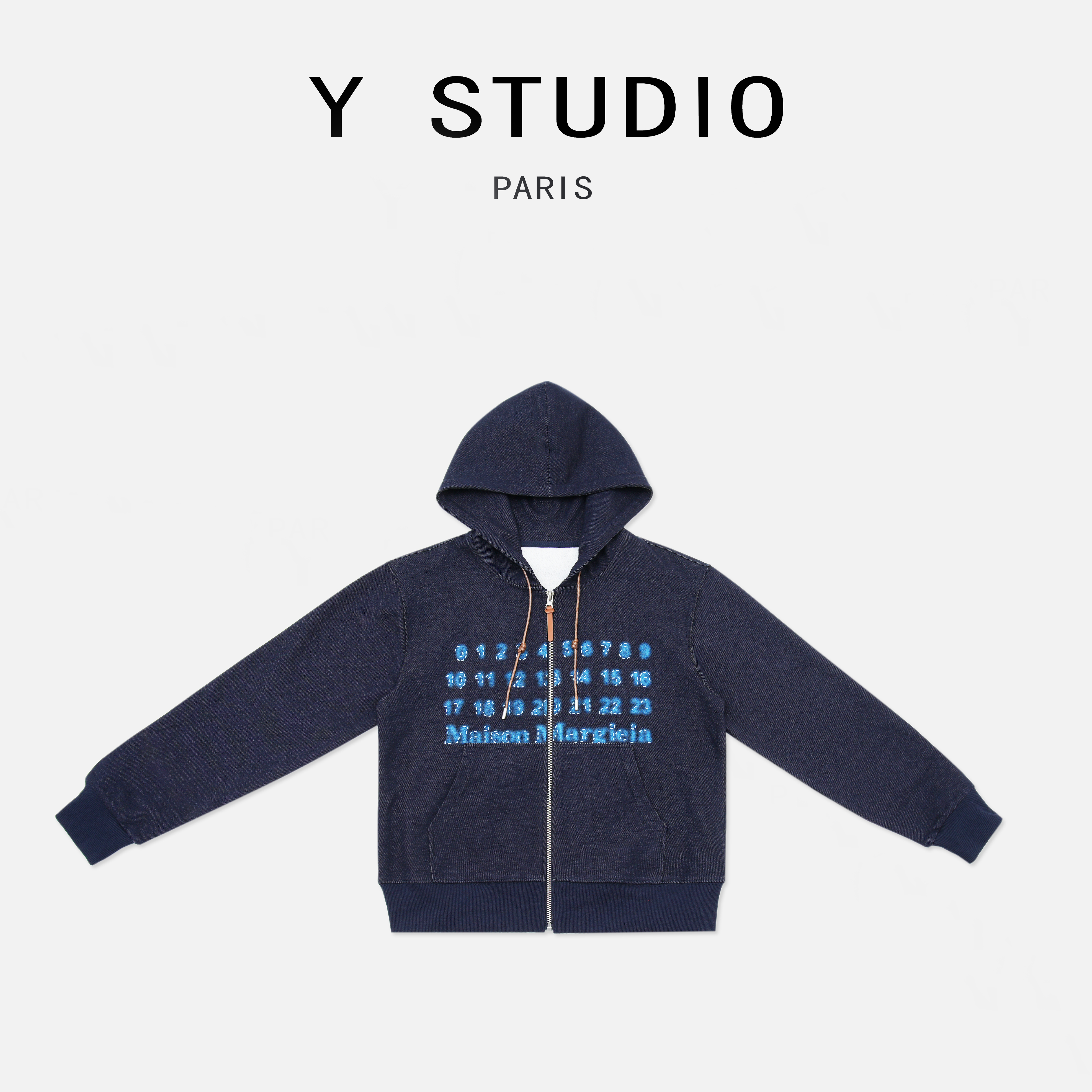 【LELE专属】（祈听音雨）早秋设计新款数字印花软羊毛亲肤柔软外套