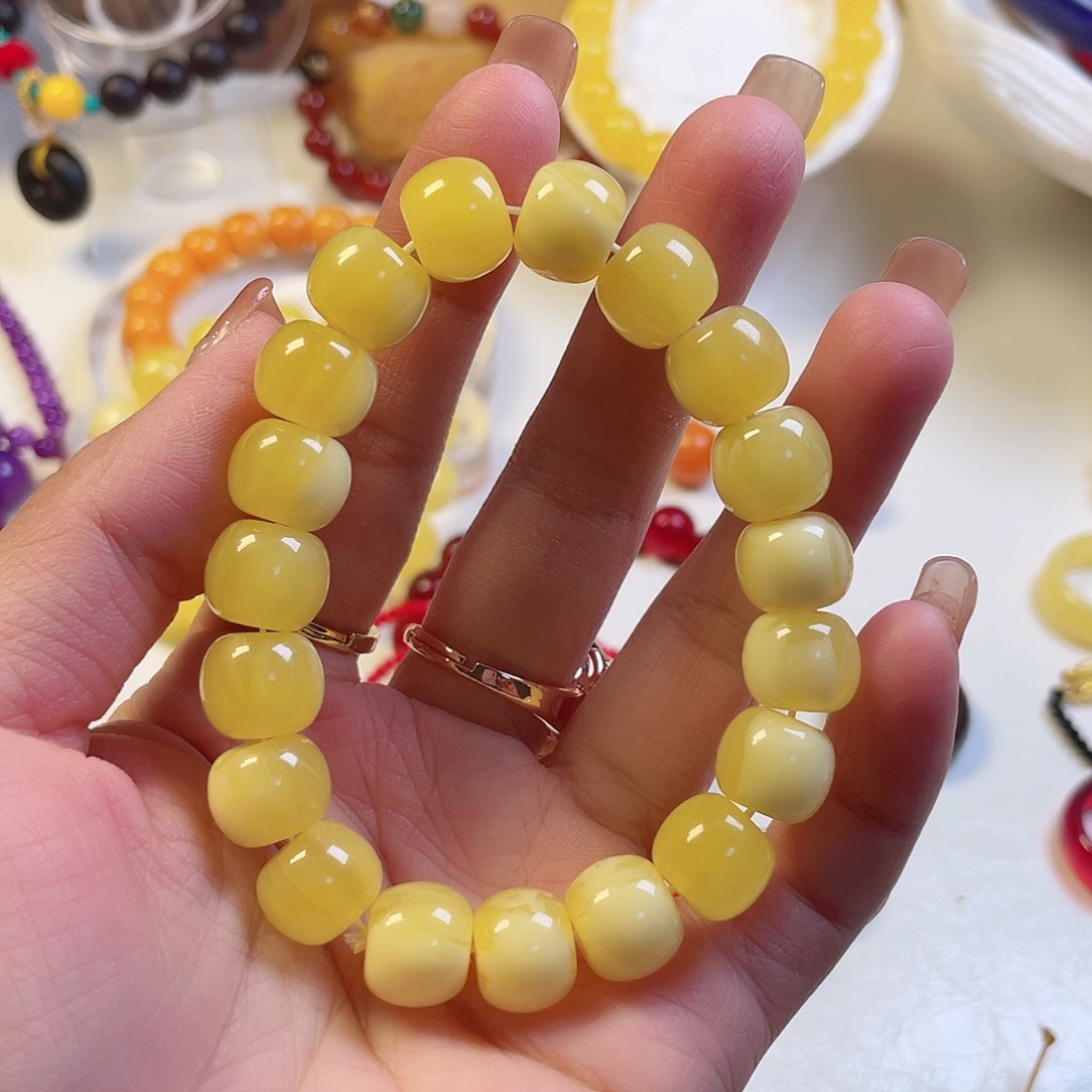 蜜蜡手链未镶嵌手串