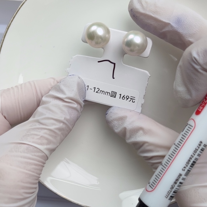 淡水珍珠耳饰银S925镶嵌