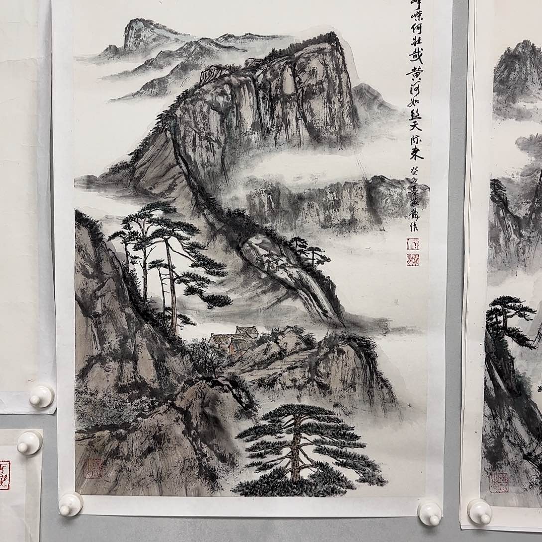 长***安国画骆老师国画作品