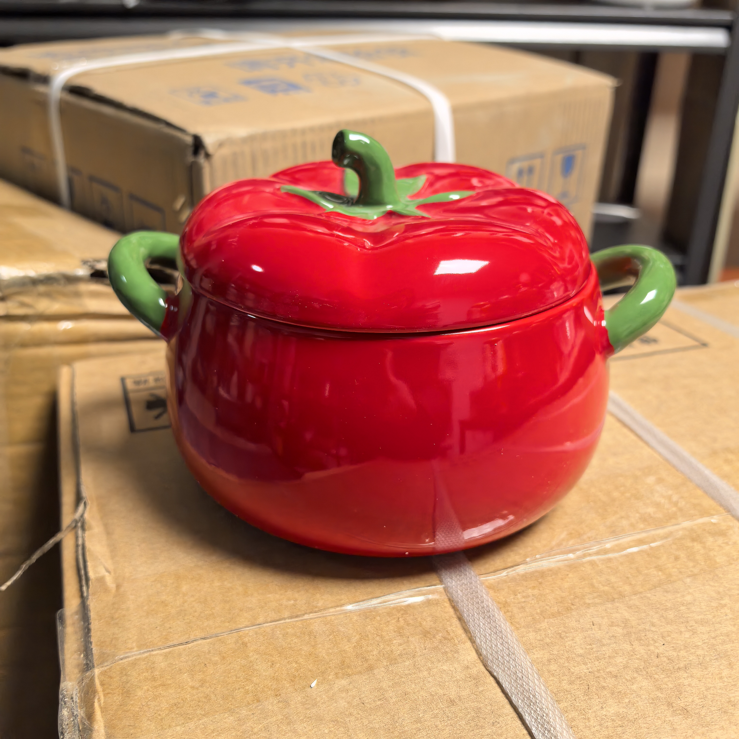 西红柿900ml陶瓷汤碗新人福利