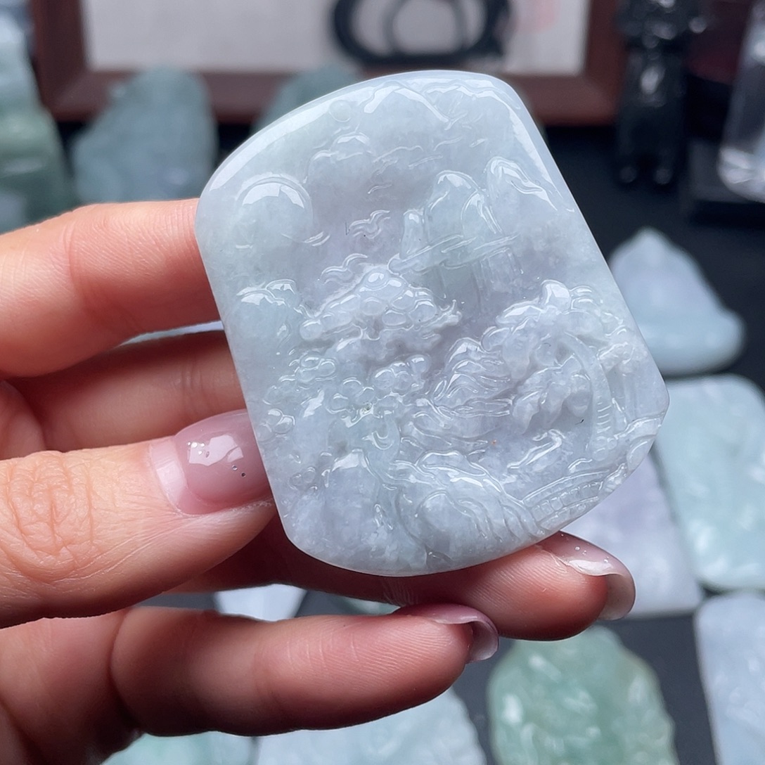 翡翠未镶嵌颈饰翡翠