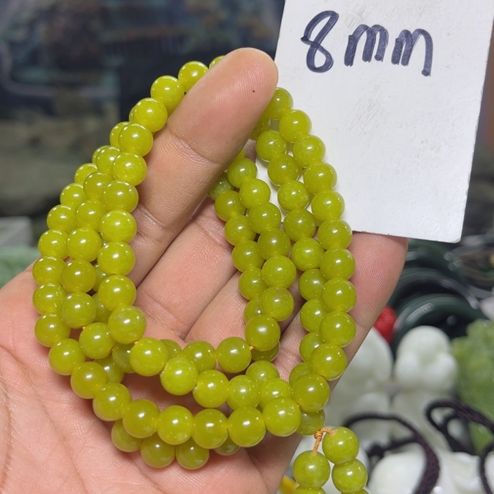 蛇纹石玉项链未镶嵌