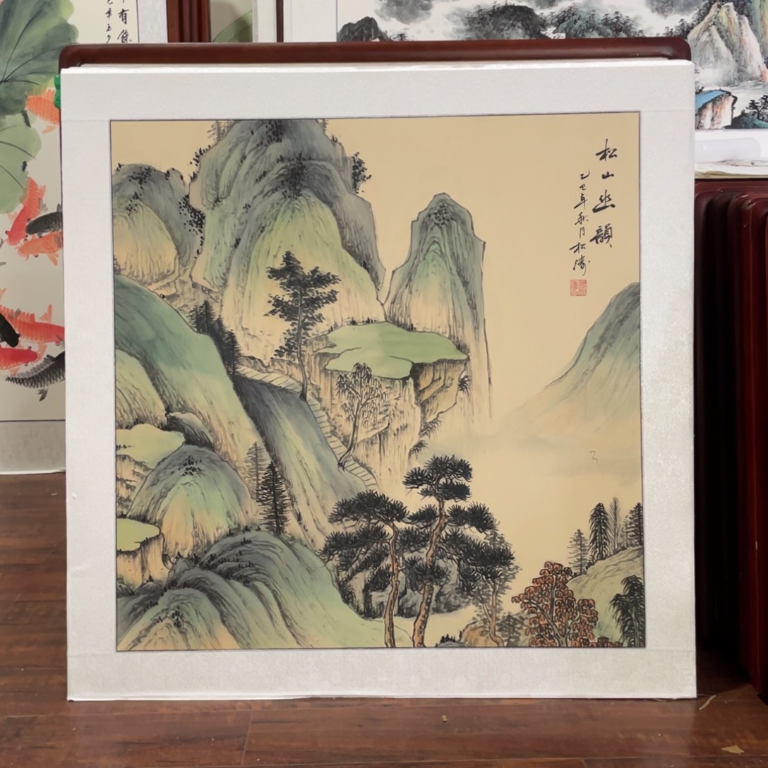 国画带框尺寸83*83厘米