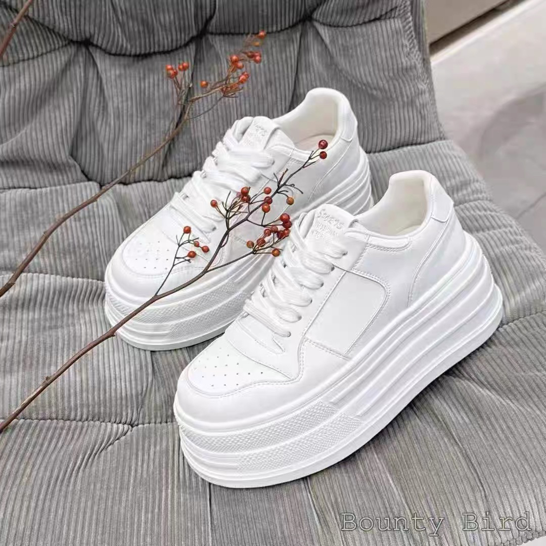 厚底1203松糕小白鞋女秋季新款韩版百搭轻便透气潮流经典时尚ins