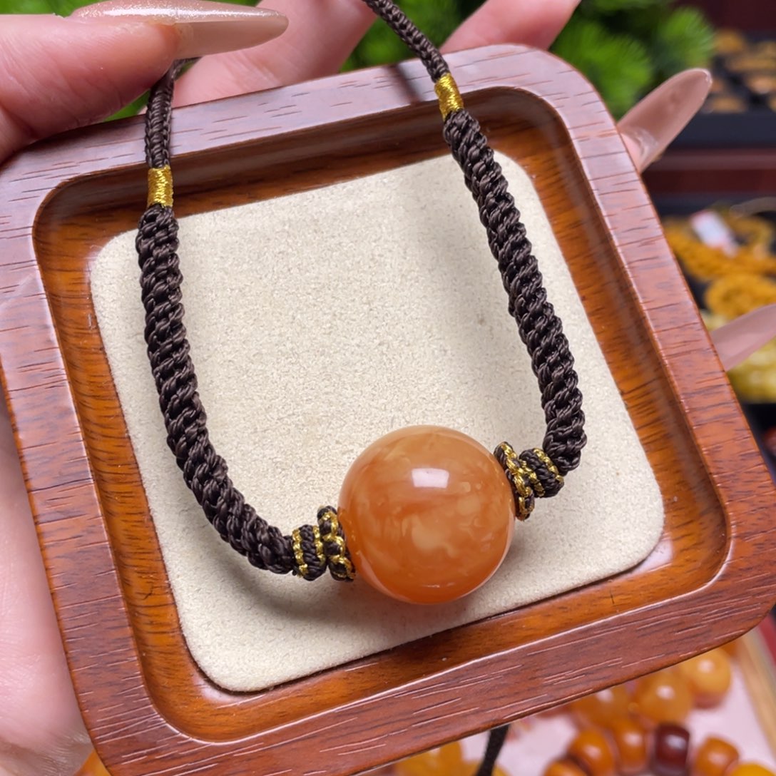 蜜蜡颈饰未镶嵌项链