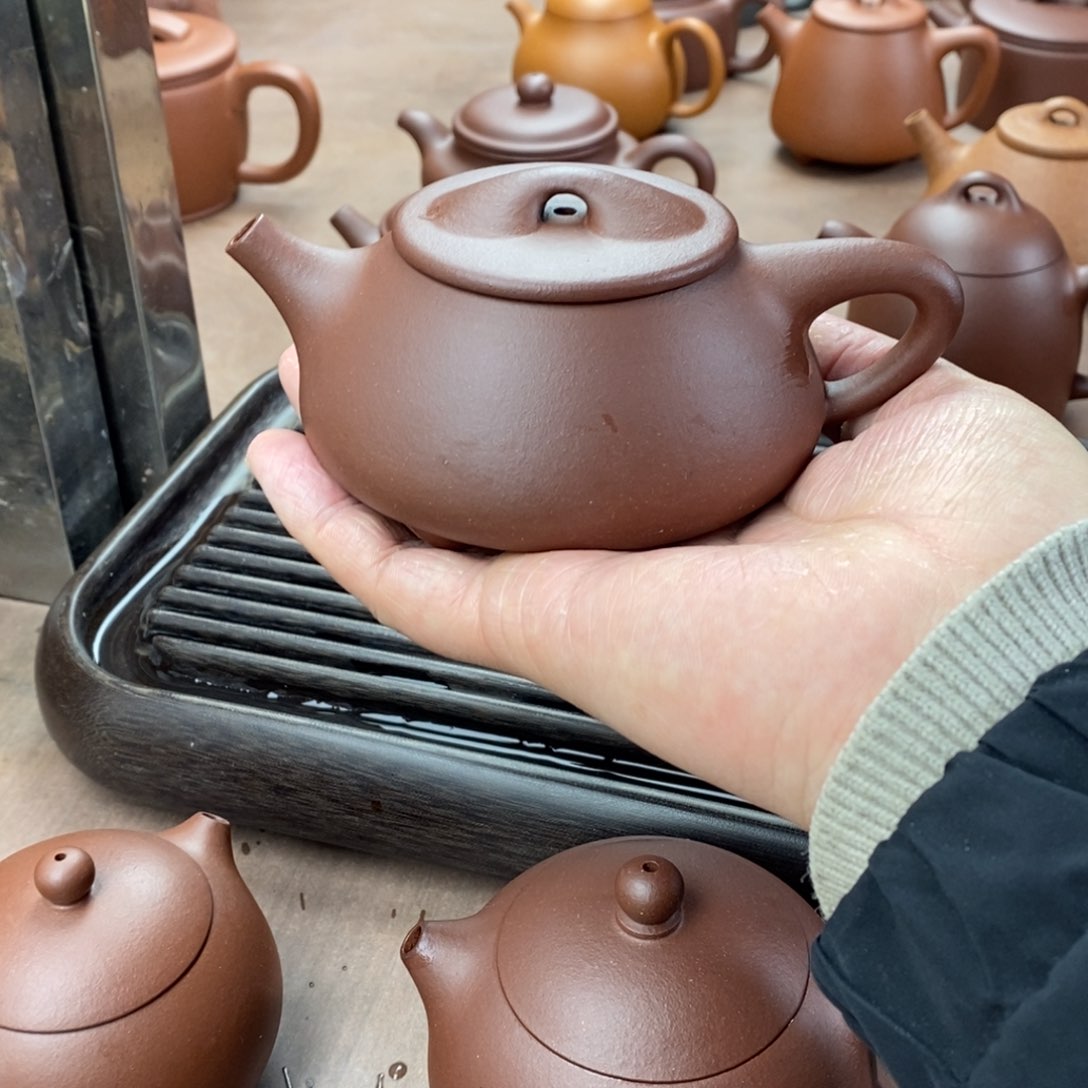 紫砂茶壶紫砂壶石瓢