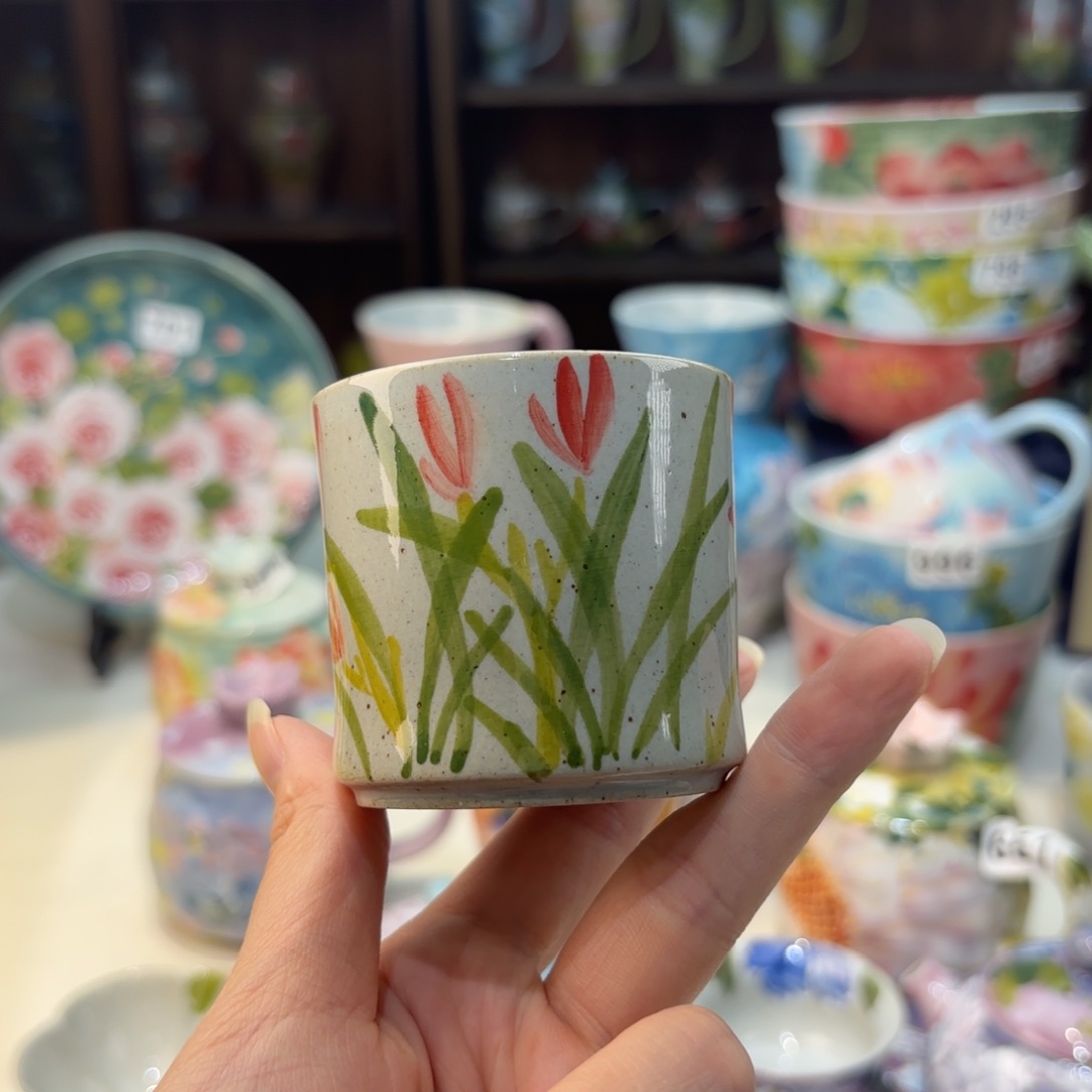 瓷片景德镇手绘高温釉下彩陶瓷茶具