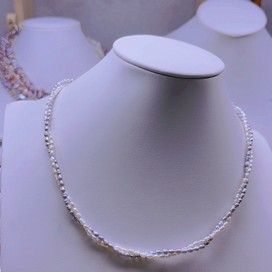 淡水珍珠颈饰合金