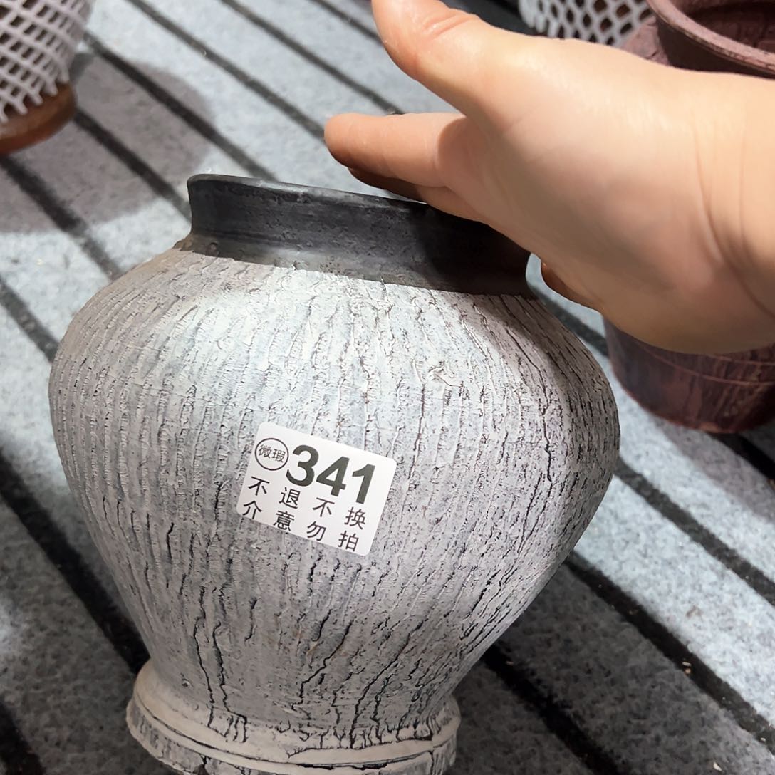 红陶孤品灰白341