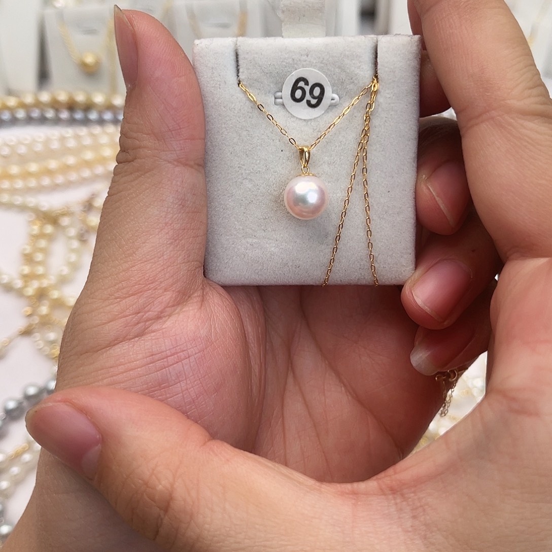 海水珍珠18K金镶嵌颈饰