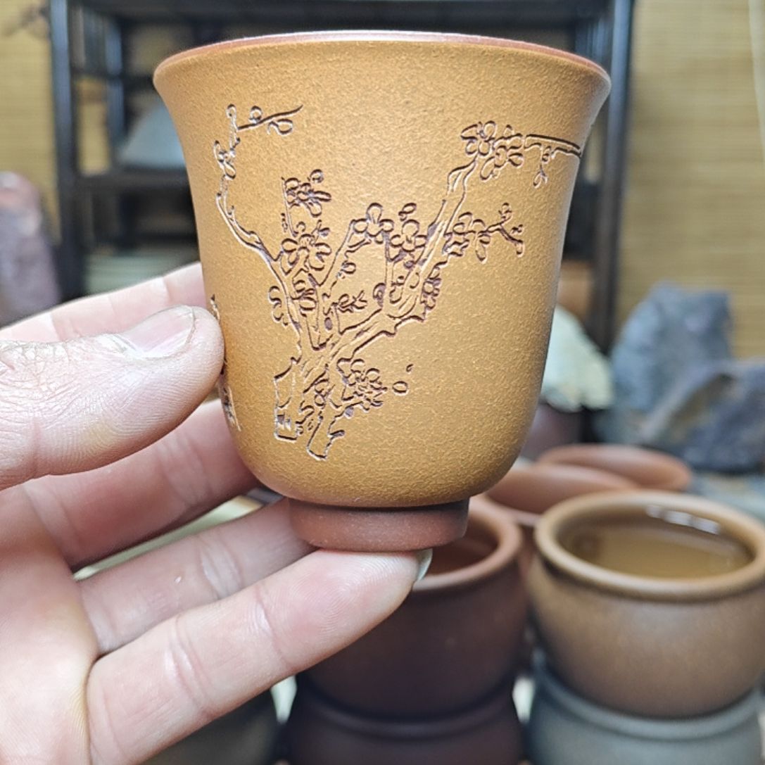 紫砂茶杯紫砂主人杯子