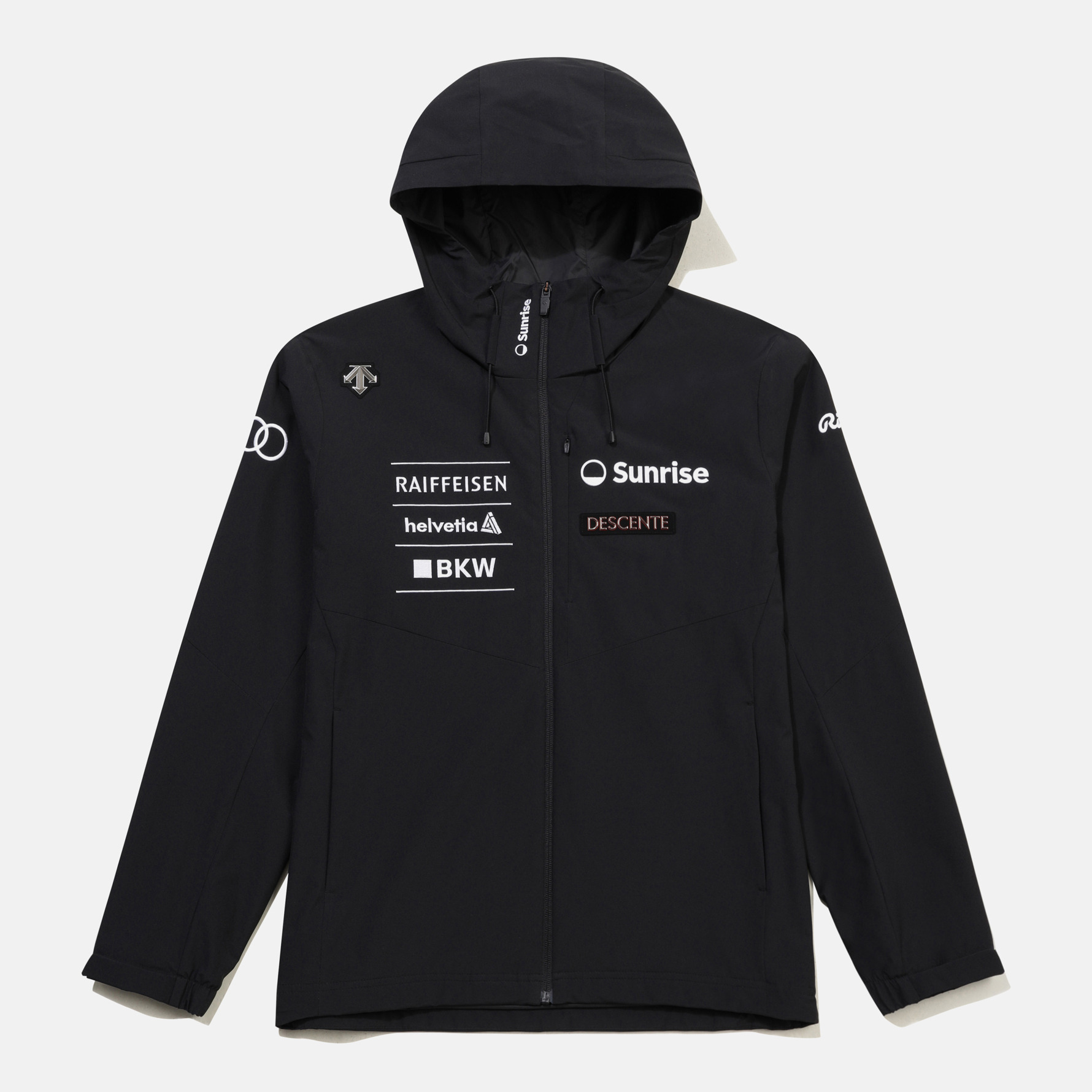 DESCENTE/迪桑特SWISS SKI系列 奥迪联名连帽冲锋衣 SQ323SJK91