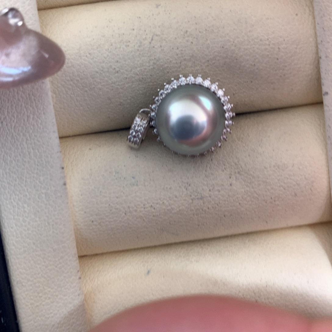 海水珍珠戒指银S925镶嵌