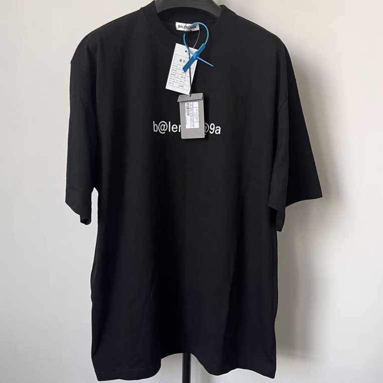 未使用 Balenciaga/巴黎世家 字母印花休闲圆领短袖 S码 01343