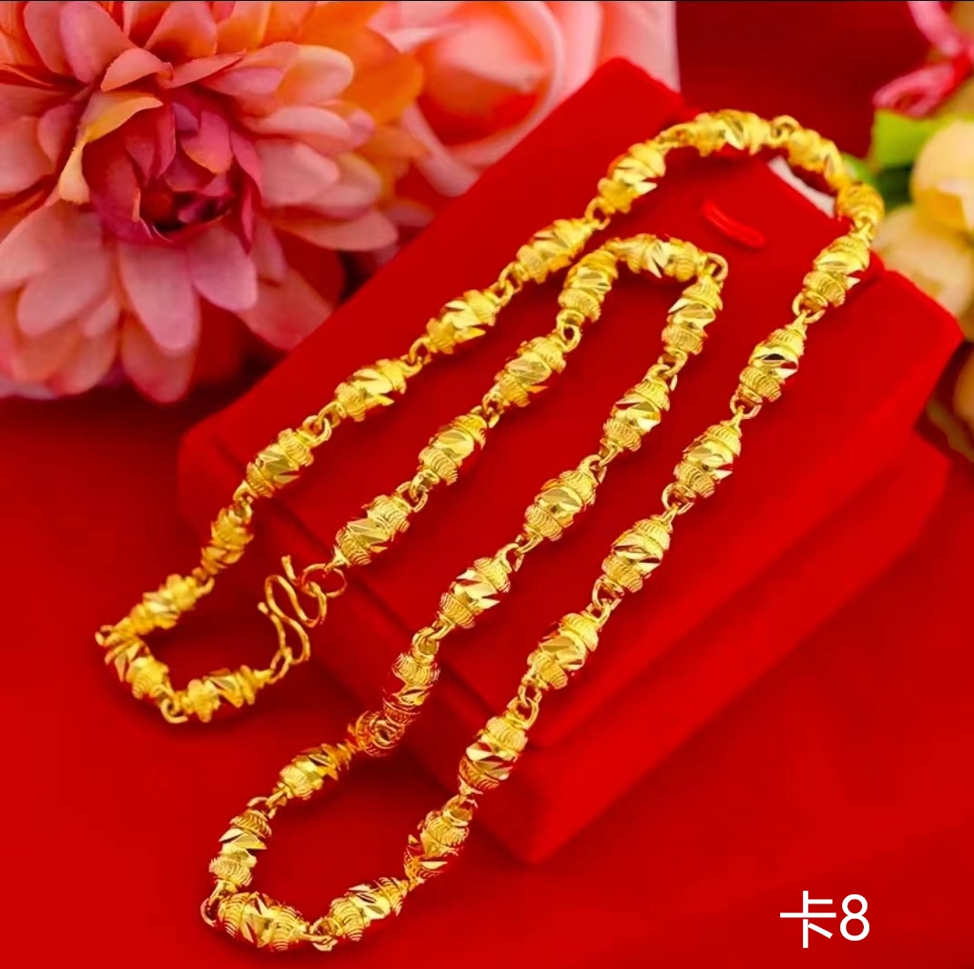 合金项链 橄榄合金项链2025新款男士霸气低调奢华 精美大气百搭