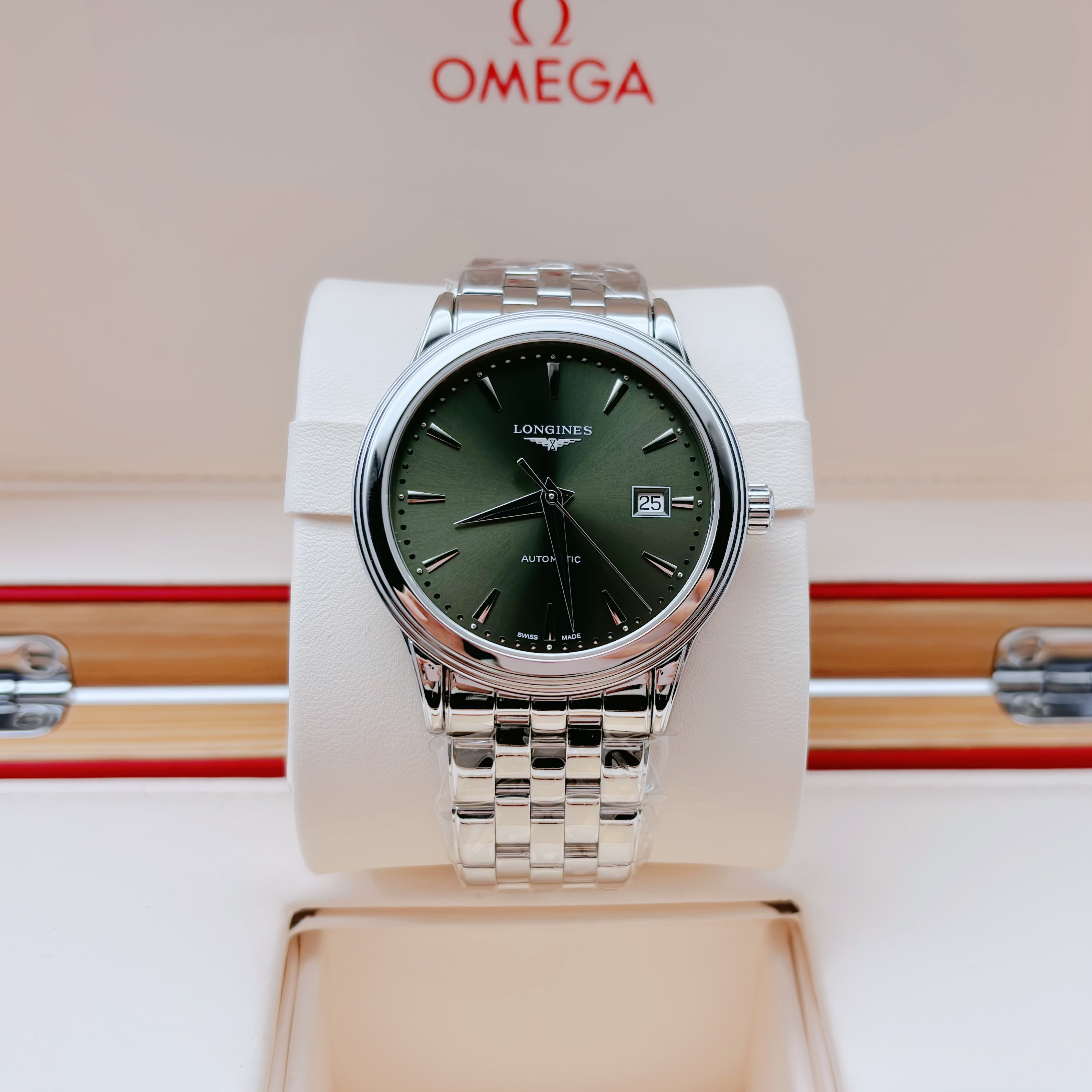 99新 Longines/浪琴 军旗/24年单表/40MM/机械/公价15100