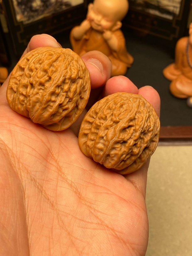 文玩核桃 34尺寸石子磨