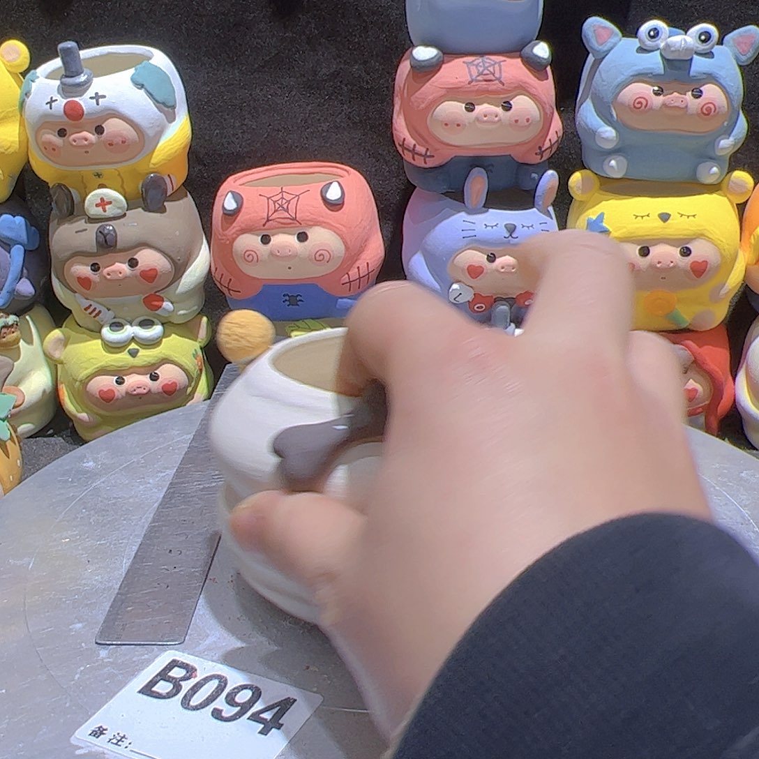 陶瓷手工多肉花盆瑕疵