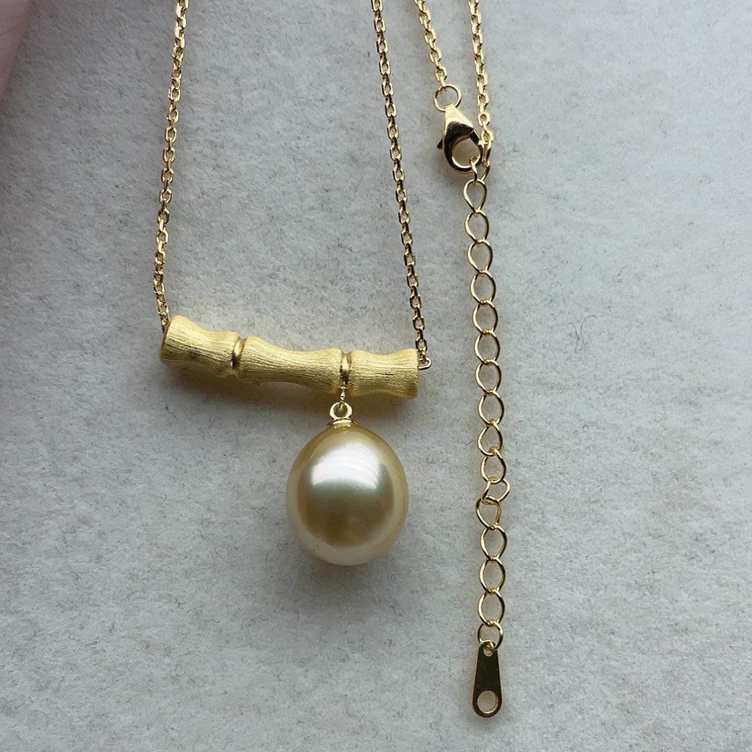 银S925镶嵌套链50海水珍珠