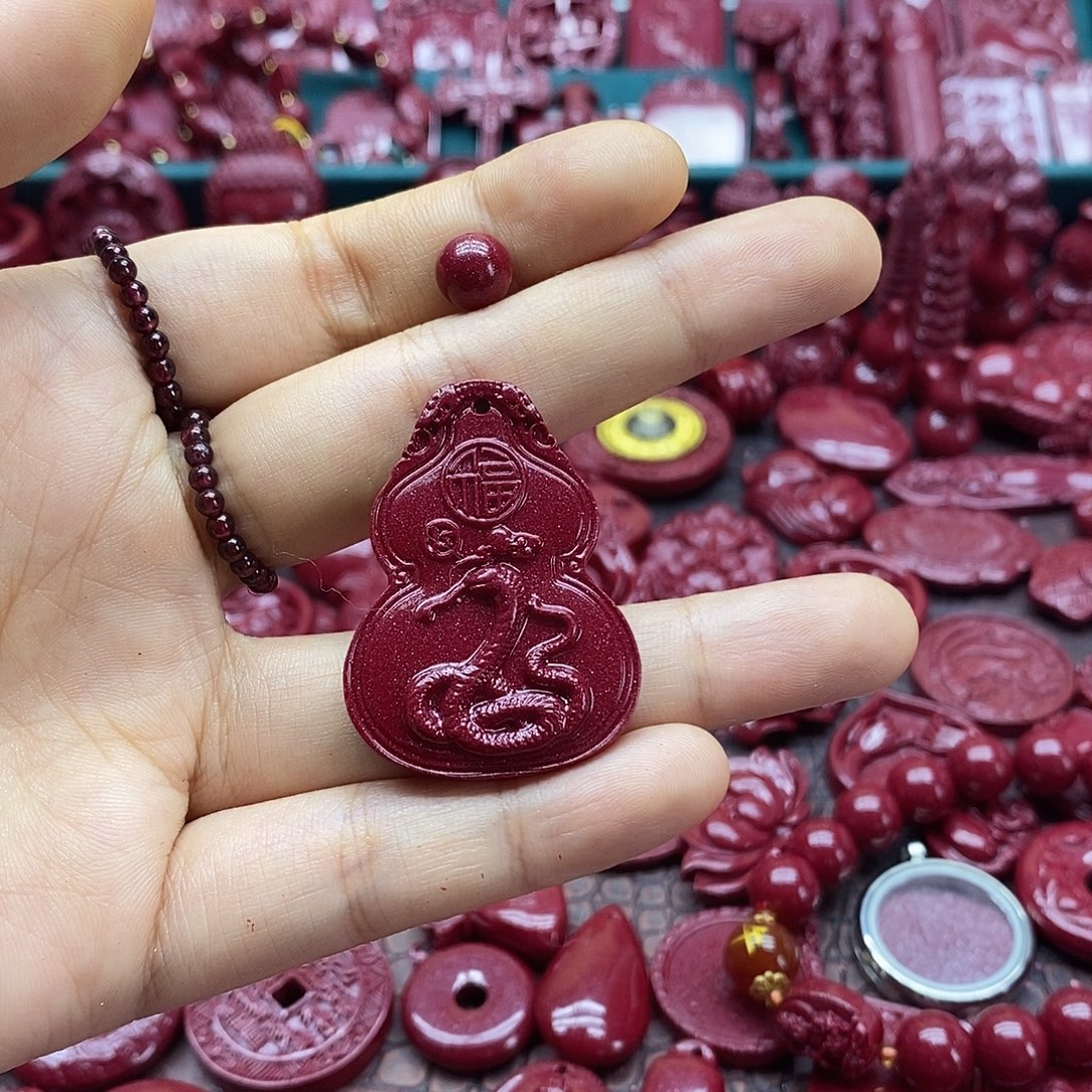 天然辰砂0000朱砂钥匙扣