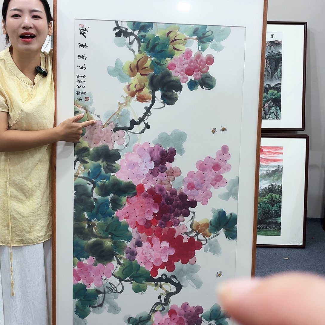 国画手绘作品160×80尺寸