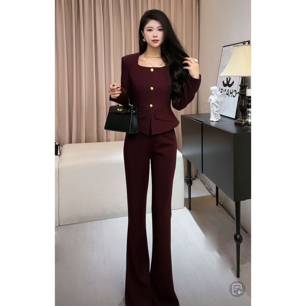 【宸汐轻奢】2025春季新款时尚两件套装高级感小众设计师款-6025