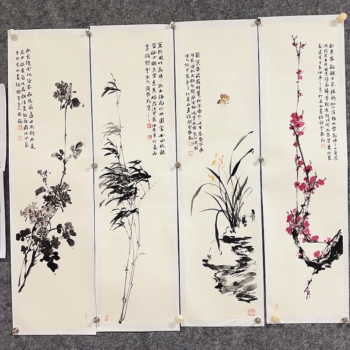 国画闲堂春民国画作品