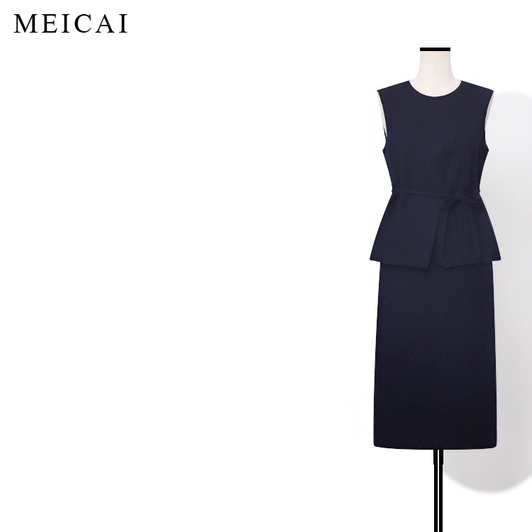 美裁 “miu系列套装”轻奢高级美利奴羊毛气质短背心半身裙