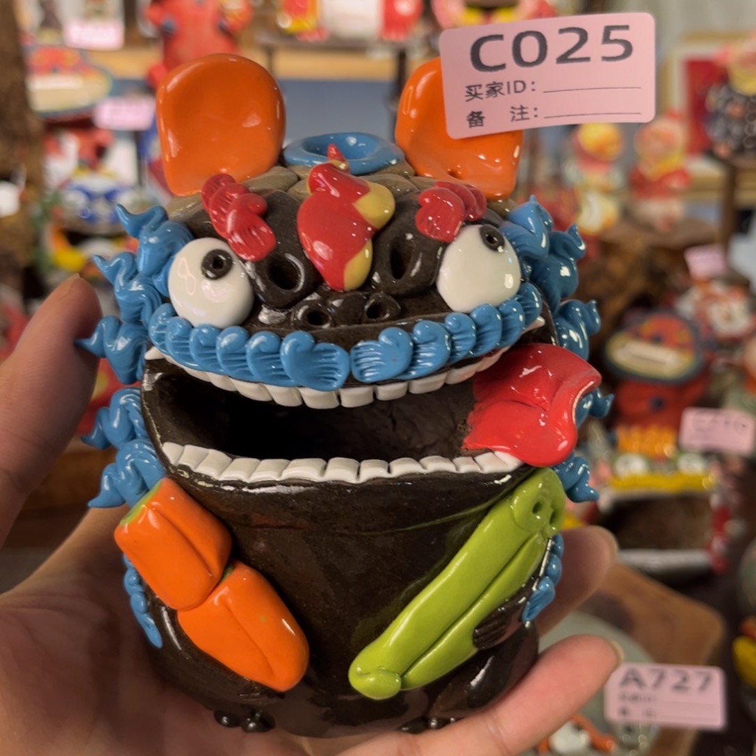 泥塑纯手工茶宠摆件