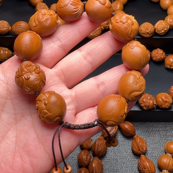 二***我橄榄核手串/手链财神