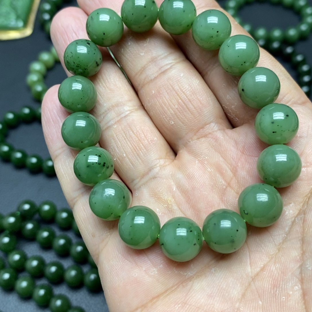 和田玉（碧玉）手串未镶嵌