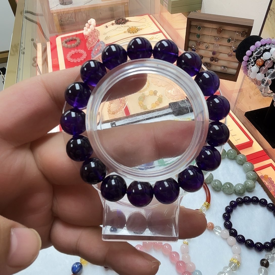 未镶嵌手链水晶天然水晶紫水晶