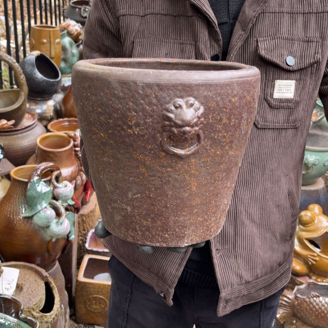 红陶高23口25无孔