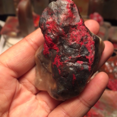 中国巴林鸡血石原石