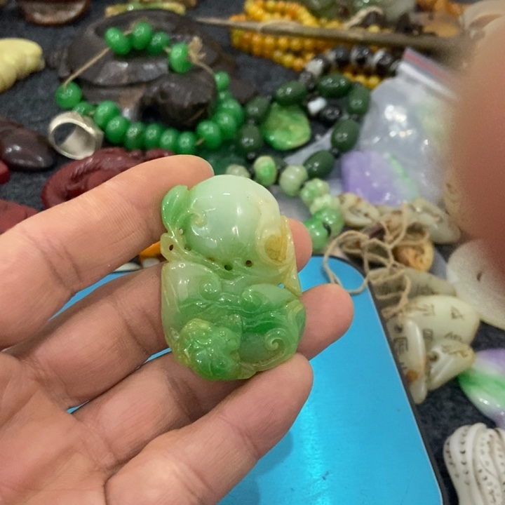 吊坠白玉菩提摆件