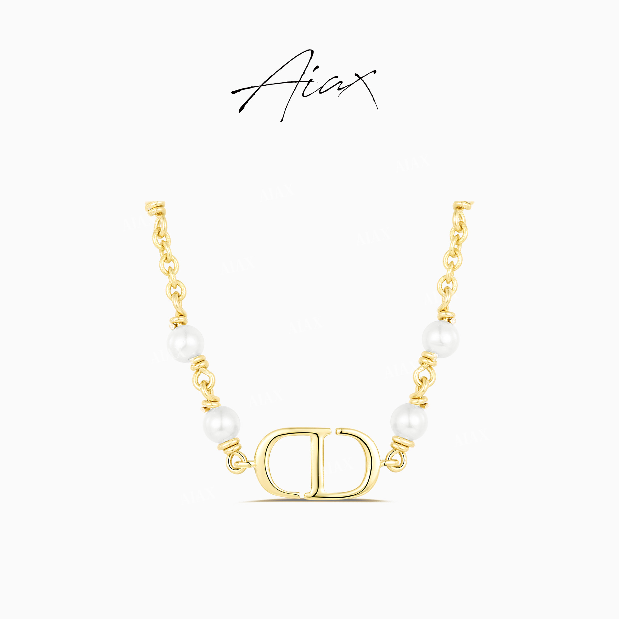 AIAX 镀K金 【时光回溯】经典猪鼻子复古优雅项链TSJ9419