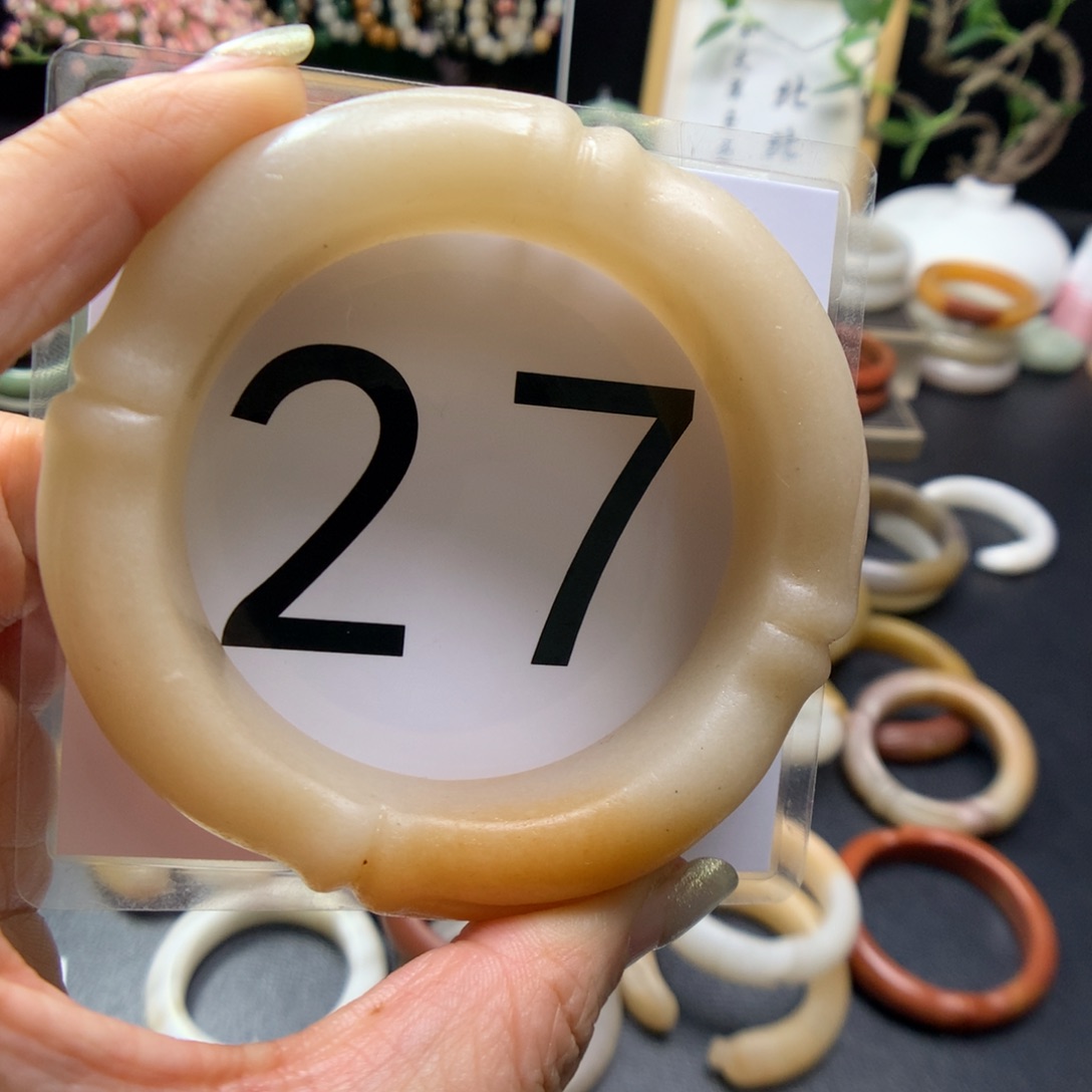 石英质玉手镯未镶嵌心****你