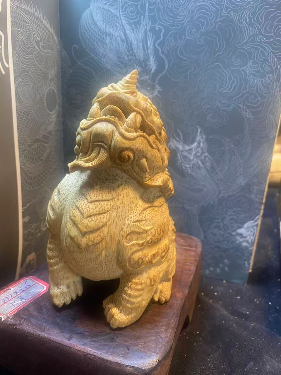 竹根雕纯手工天禄瑞兽家具摆件家具装饰品工艺品稀奇古怪文玩