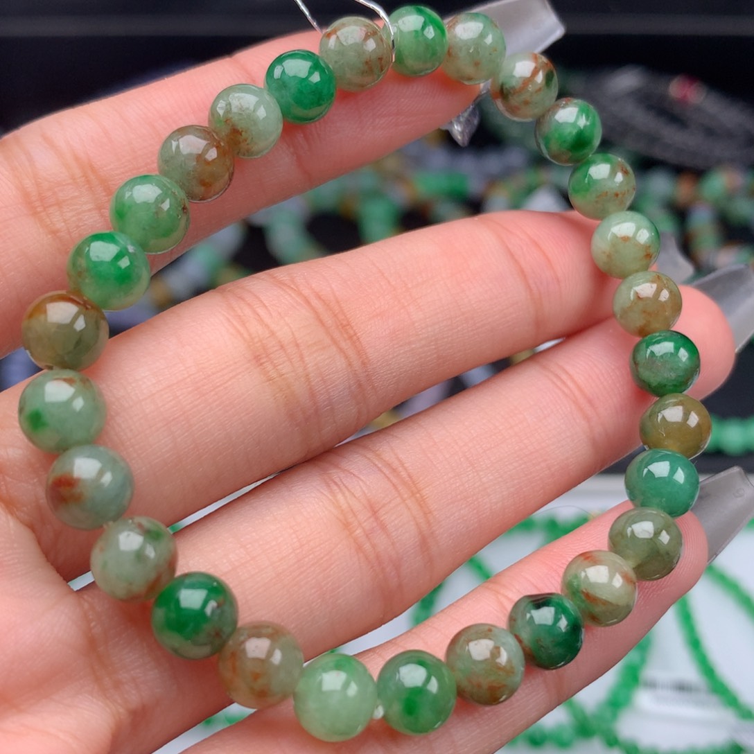 翡翠手链未镶嵌卡