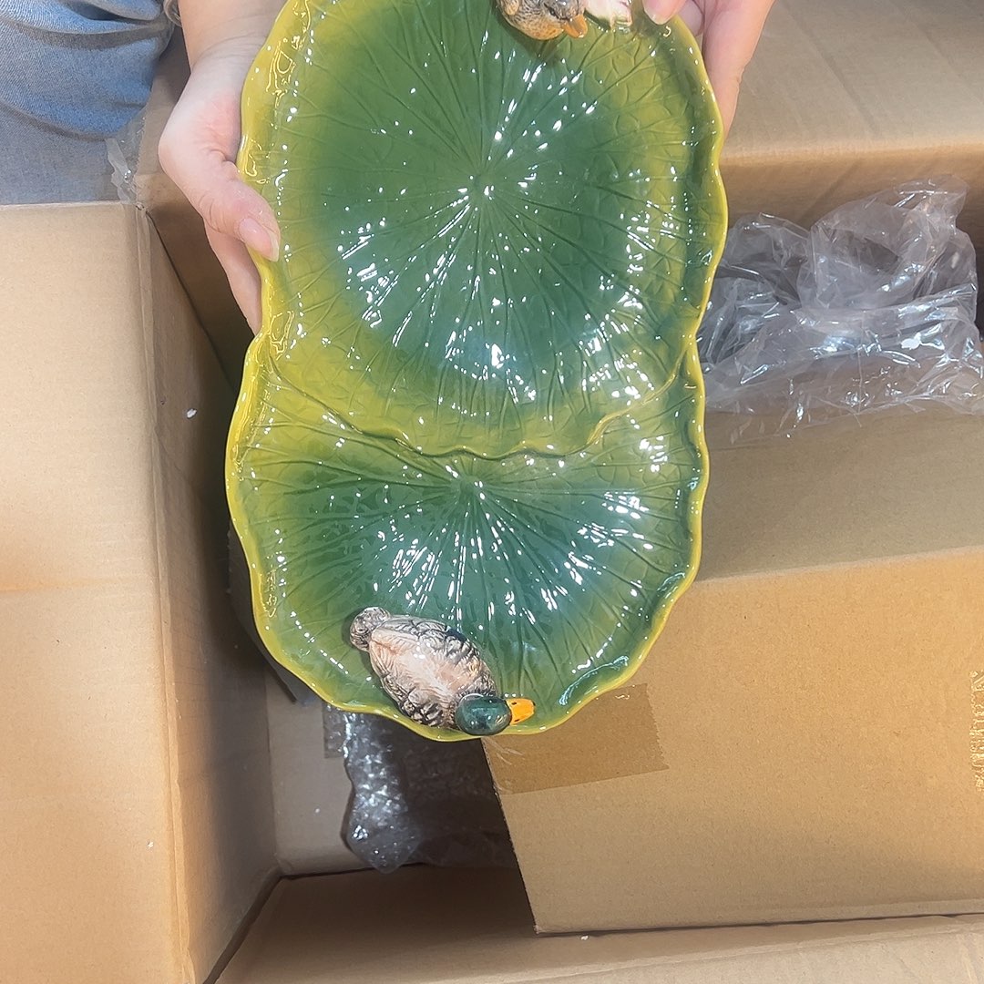 陶其他立体鸭子盘