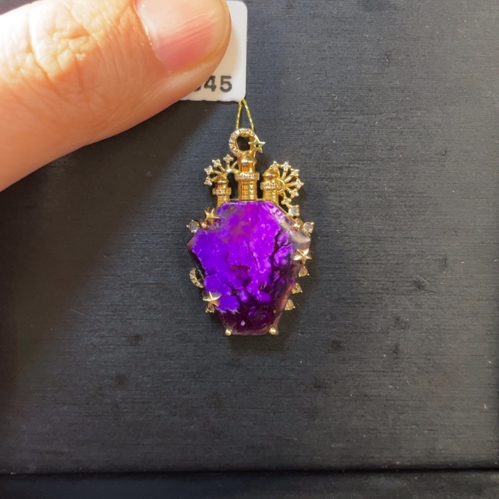 苏纪石（舒俱来）18K金镶嵌吊坠(不含链)