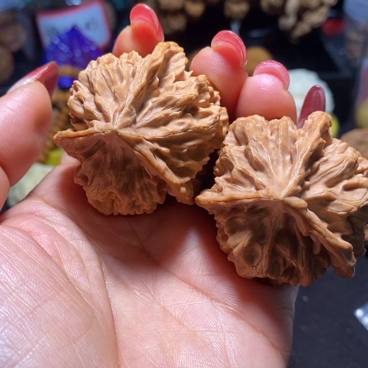桃核把件帝王三棱全品44尺