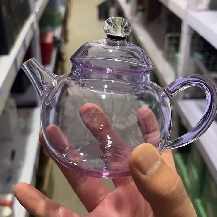 侧把紫色星空小茶壶